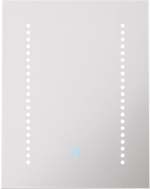 Loops White LED Bathroom Mirror with Tunable White Light, Demister and Shaver Socket, W: 39 cm, H: 50 cm – 1