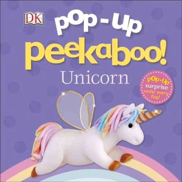 DK Pop-Up Peekaboo Unicorn Board Book, Multicolour