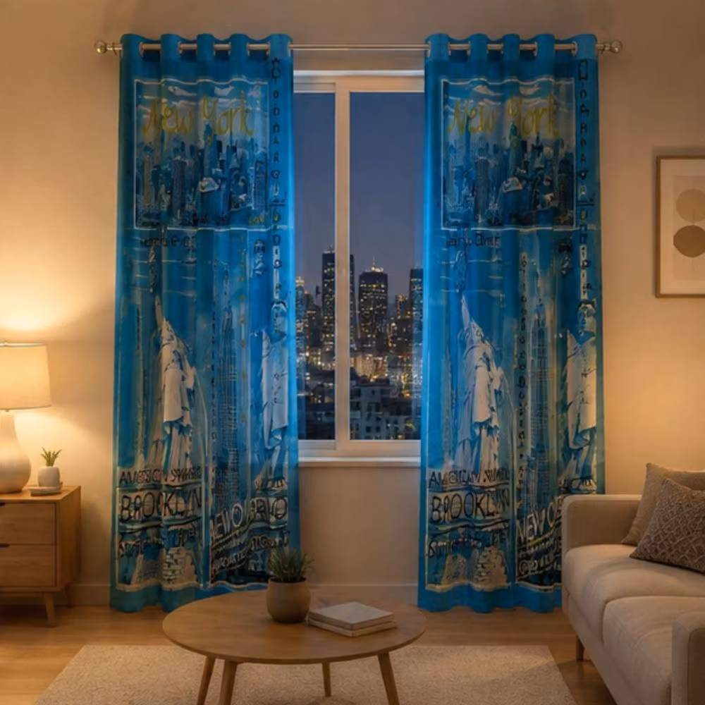 Smart Living Inspire Poly Cotton Curtains in Teal, Width: 167 cm, Drop: 183 cm – 2