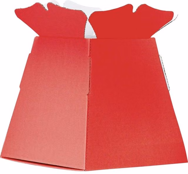 KDMD Living Red Castillo Box Card Paper Vase