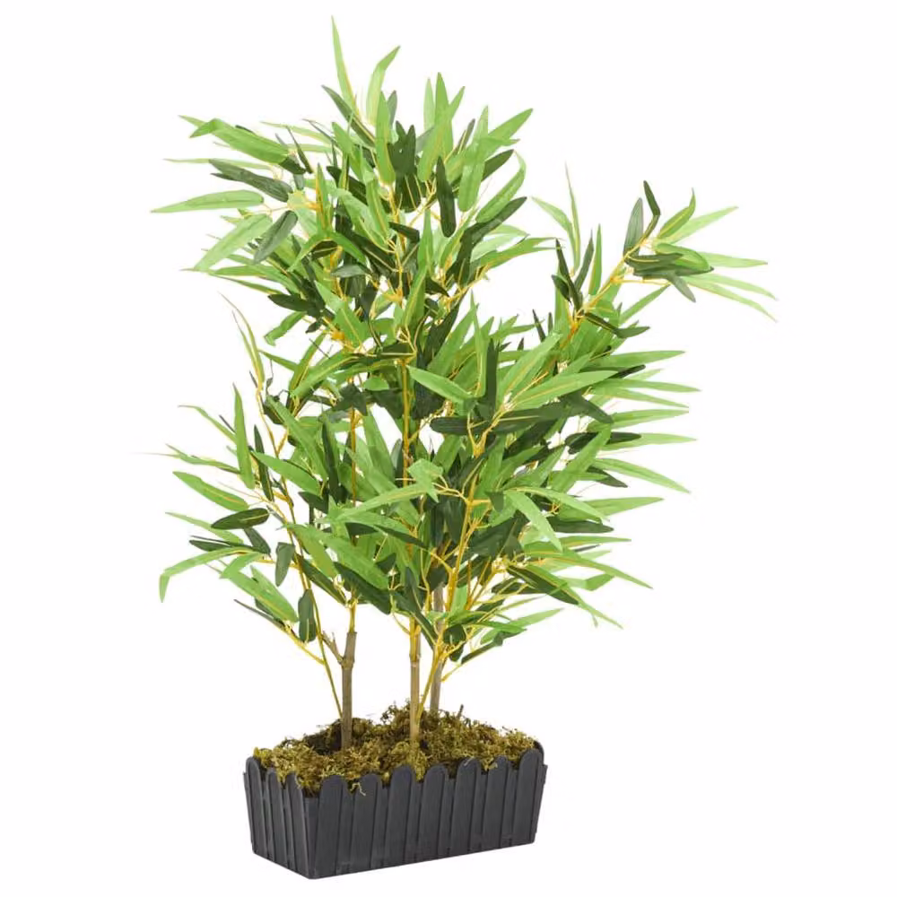 Berkfield Home Realistic Artificial Bamboo Tabletop Tree, Green, Height: 80 cm – 2