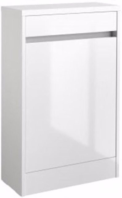Clifton White Back to Wall Bathroom Toilet WC Unit, Width: 49.4 cm, Height: 83 cm, Depth: 22.2 cm