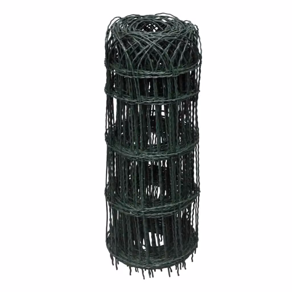 Berkfield Green Powder-coated Iron Garden Border Fence – 2