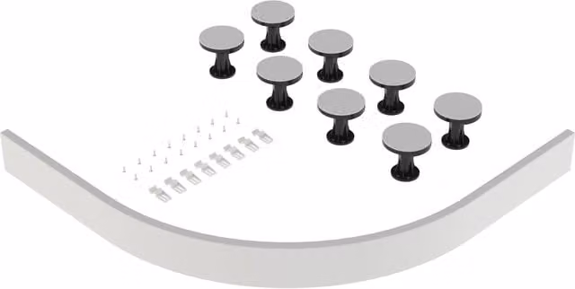 Balterley White Leg Set for Quadrant Offset Resin Shower Trays
