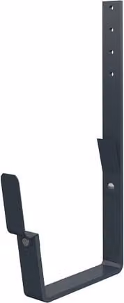 Lindab Galvanised Steel Rectangular Gutter Flex-Fit Rafter Angle Bracket, 210mm, Anthracite Grey
