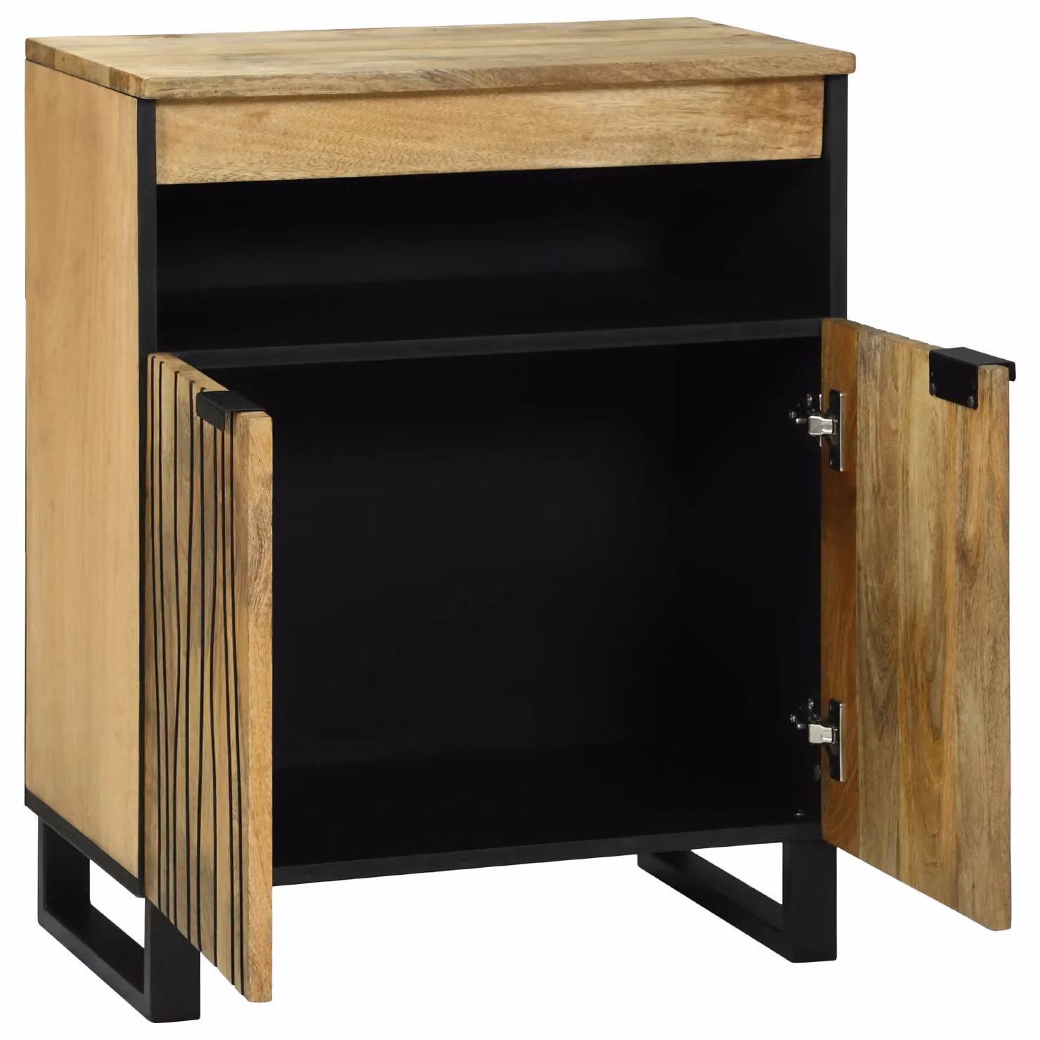 Berkfield Home Modern Mango Wood Sideboard in Brown, W/D/H: 60 x 33.5 x 75 cm – 2
