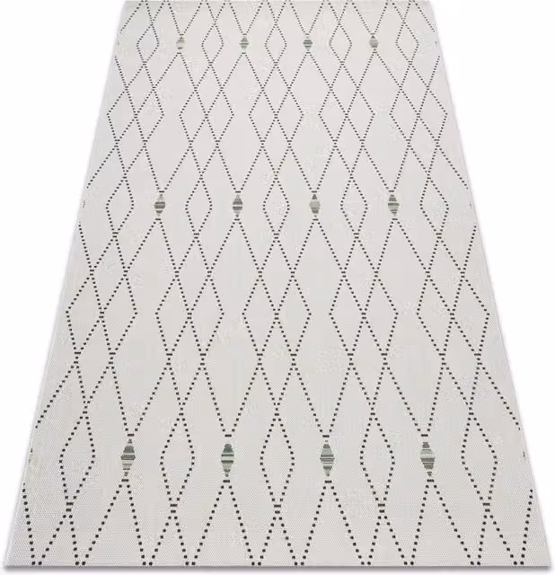 RugsX White Plain Rectangular Flat Weave Rug, W: 80 cm, L: 150 cm – 1