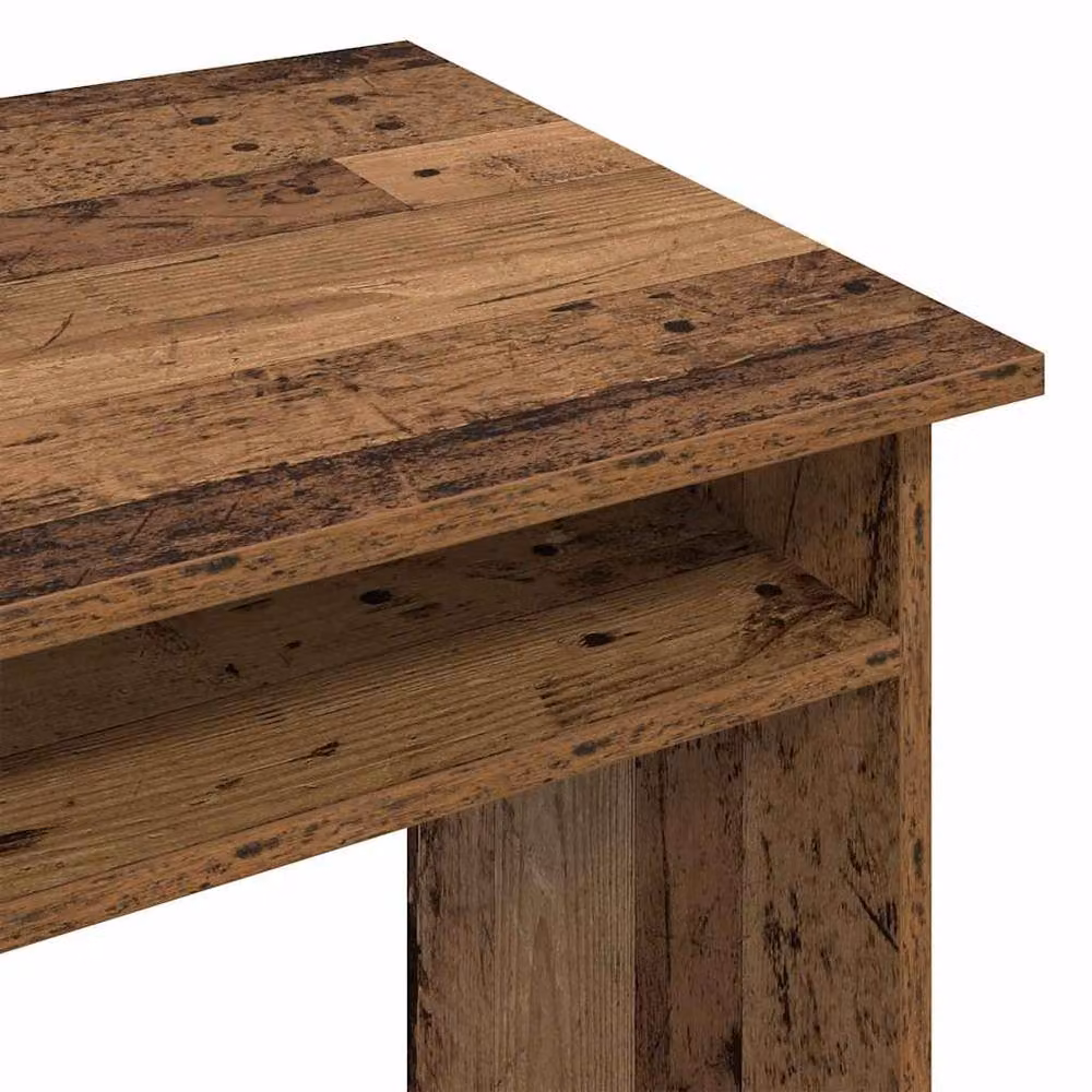 Berkfield Home Elegant Writing Desk in Brown Old Wood, W/D/H: 90 x 50 x 74 cm – 4