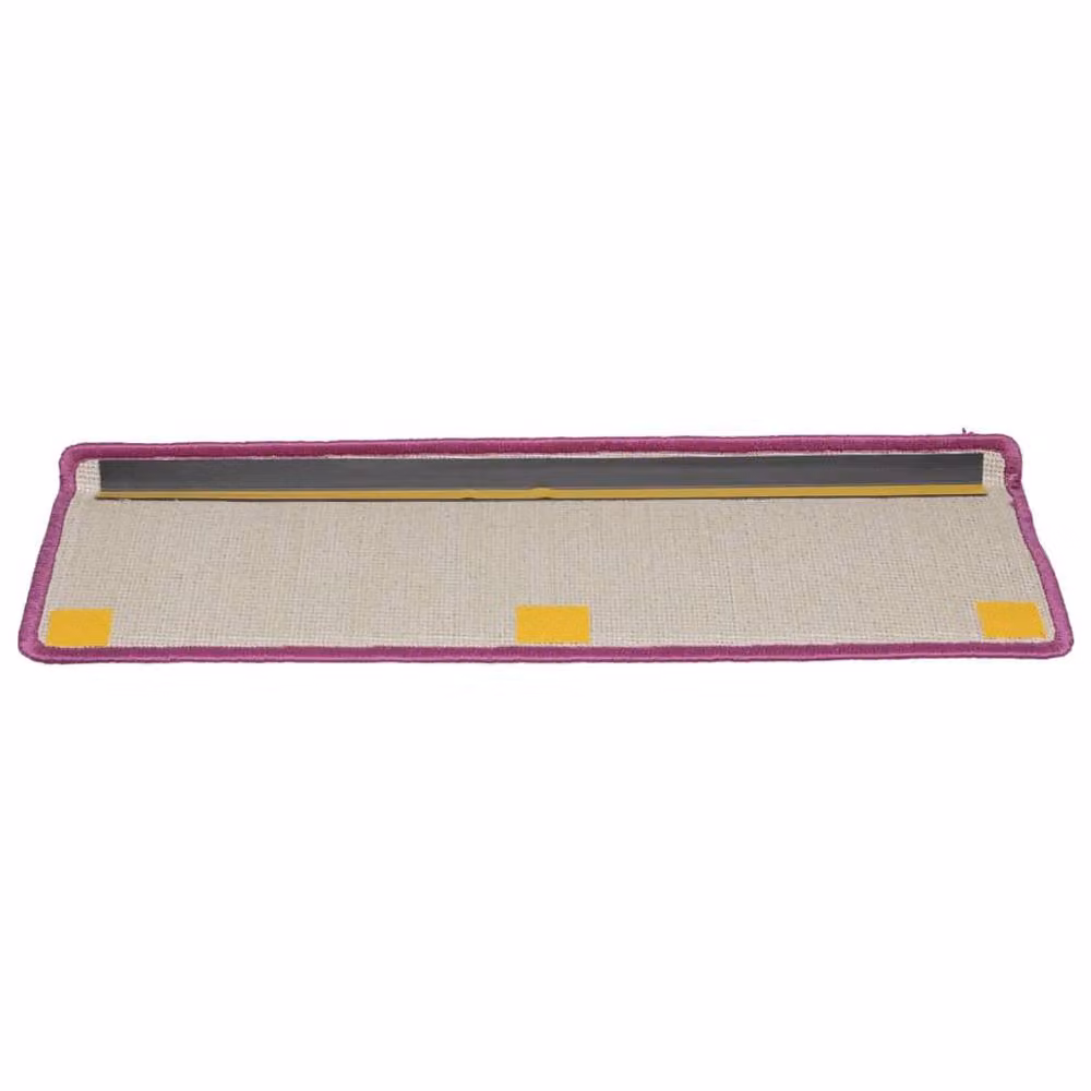 Berkfield Home Decorative Carpet Stair Treads, 15 Pieces, Purple, W: 65 cm, D: 21 cm, H: 4 cm – 4