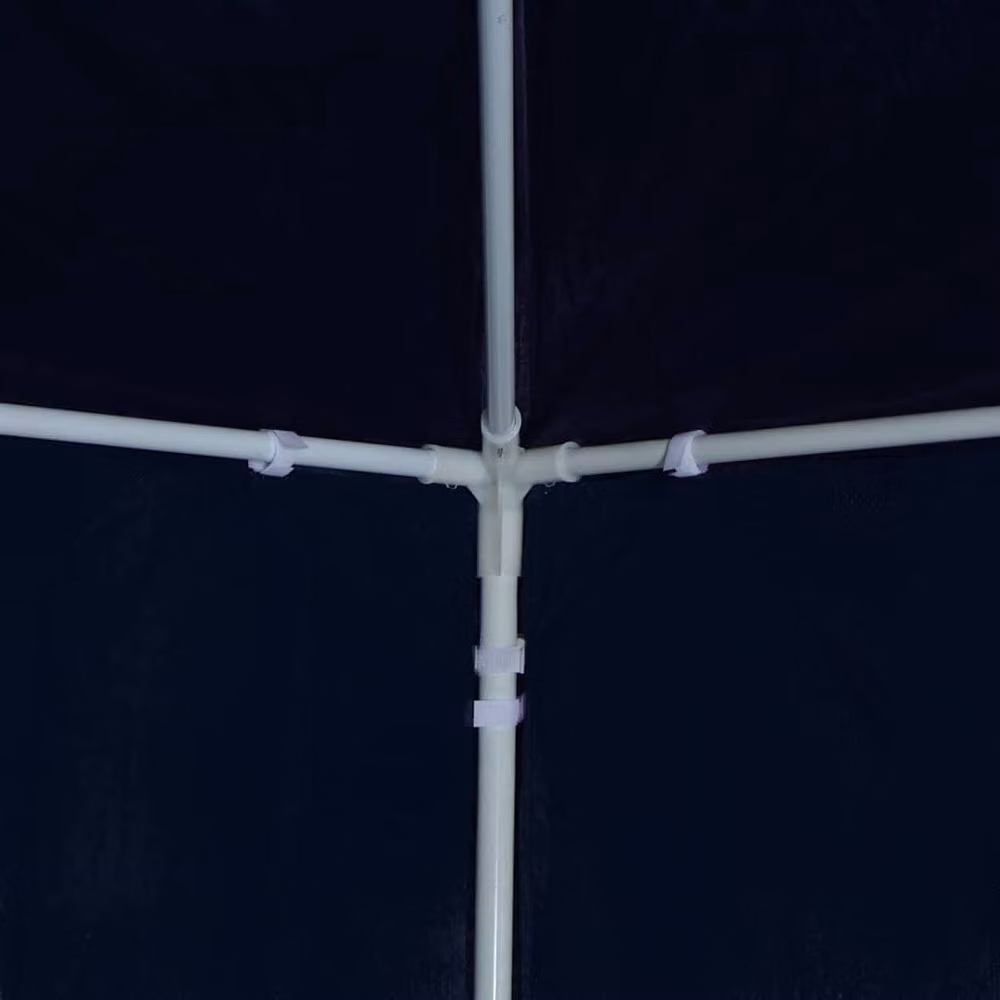 Berkfield Home Garden Blue Steel Marquee with Window W/D/H: 12 x 3 x 2.55 m – 6