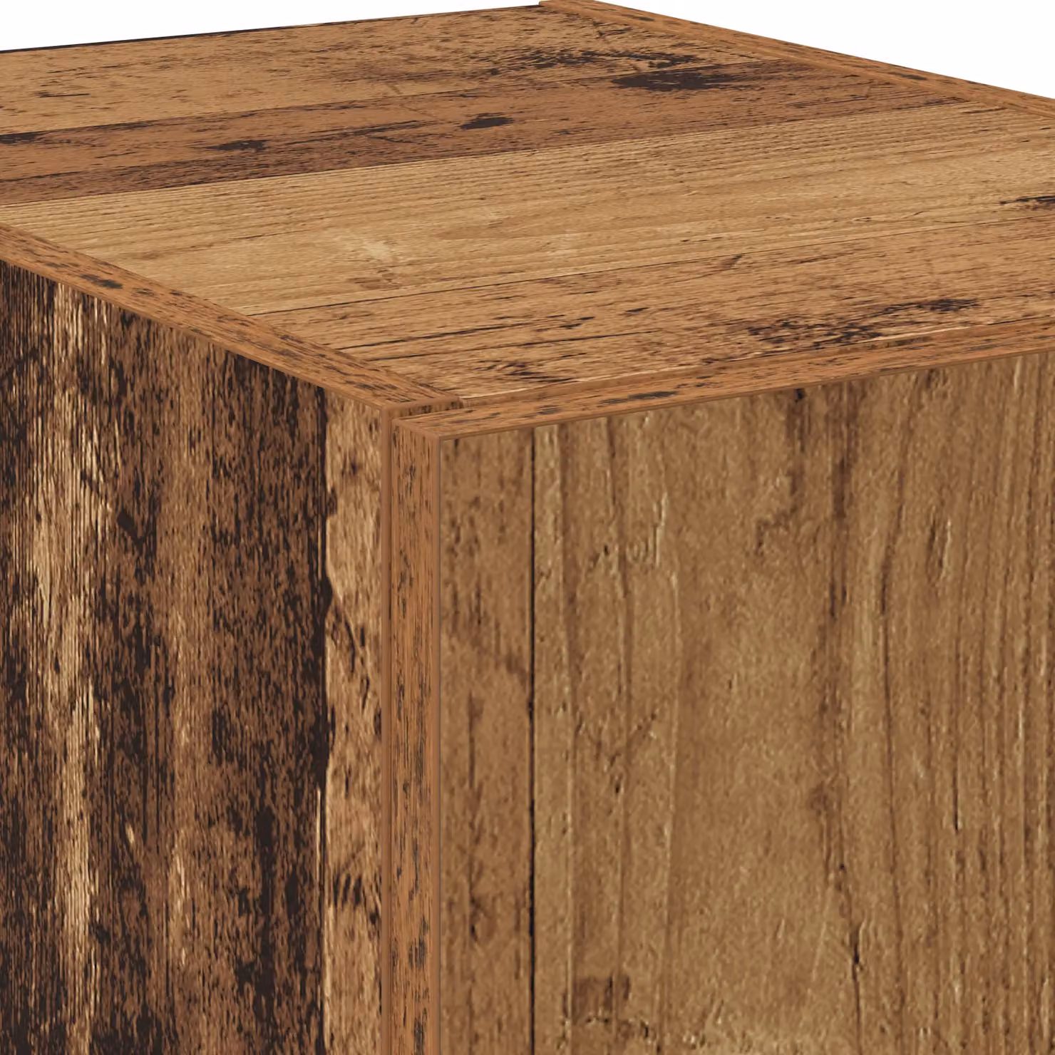 Berkfield Home Old Wood Highboard in Brown, W/D/H: 40 x 42.5 x 185 cm – 2