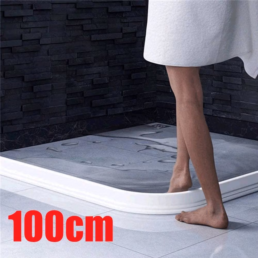 NESTLUNE Silicone Shower Barrier Water Stopper in White – 4