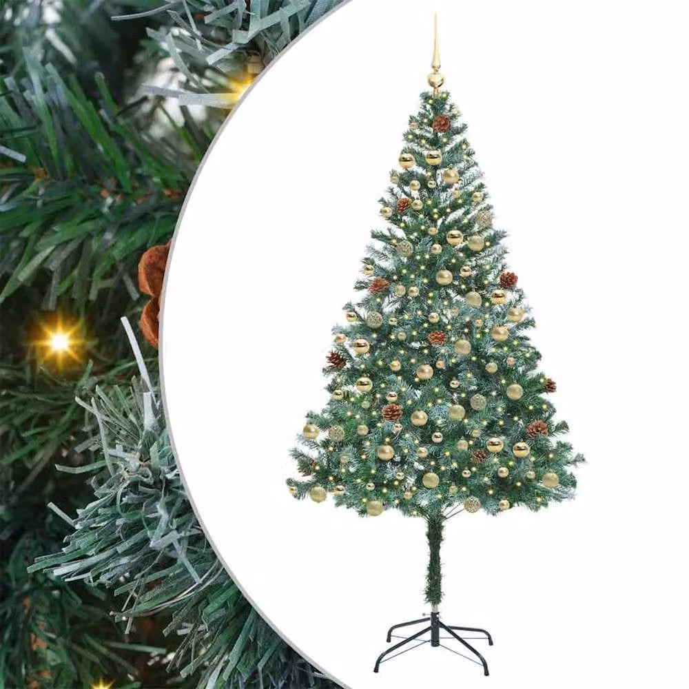 Berkfield Home Artificial Green Christmas Tree with Stand, Height: 180 cm – 2