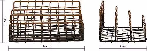 Orsina 3 Tier Metal Letter Tray and Document Organizer in Black or Gold – 3