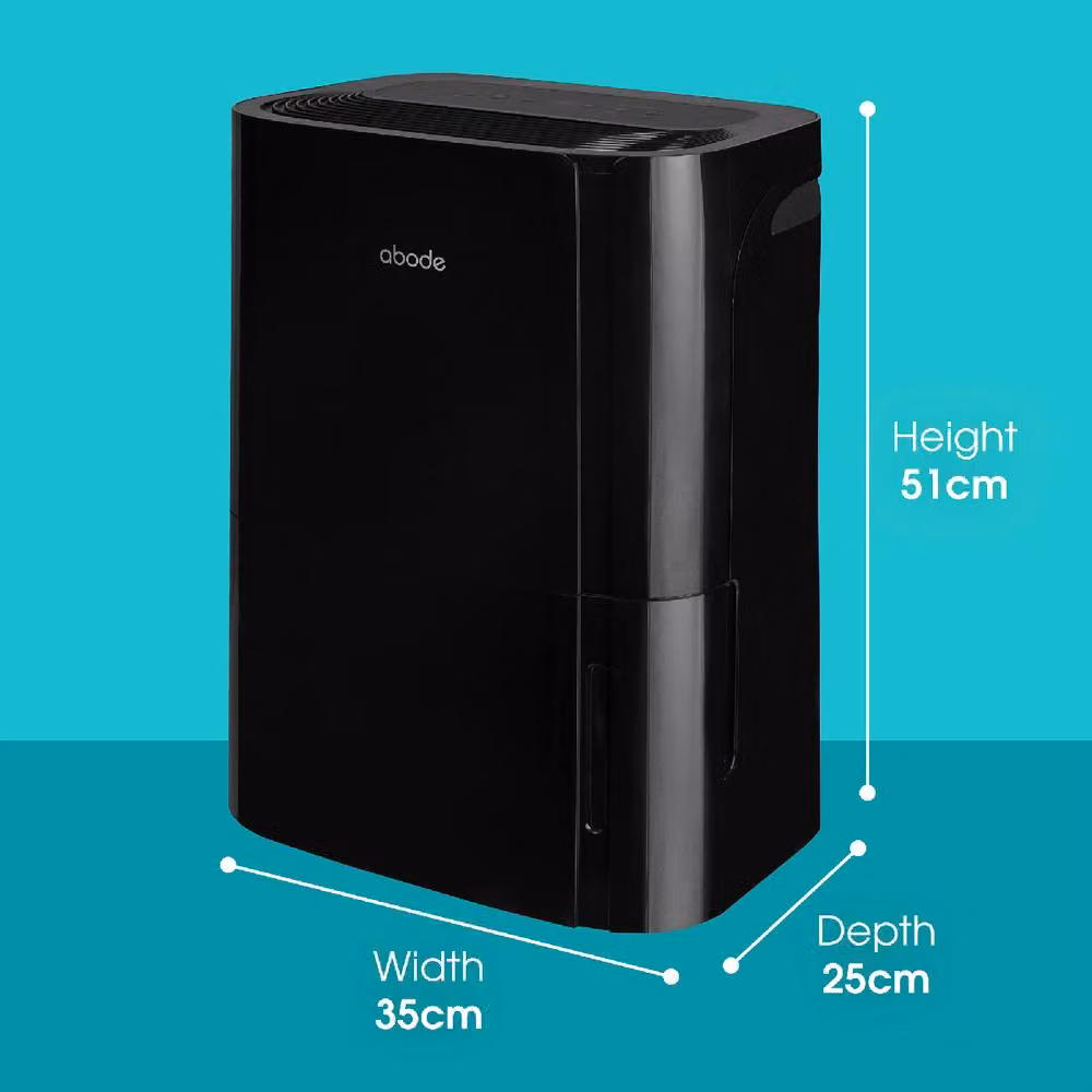 Abode ADH1601 Dehumidifier for Damp, Mould and Clothes Drying, 16 L/Day Capacity for Rooms up to 44m2, Black – 2