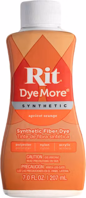Rit DyeMore Liquid Dye for Synthetics, Apricot Orange, 236 ml