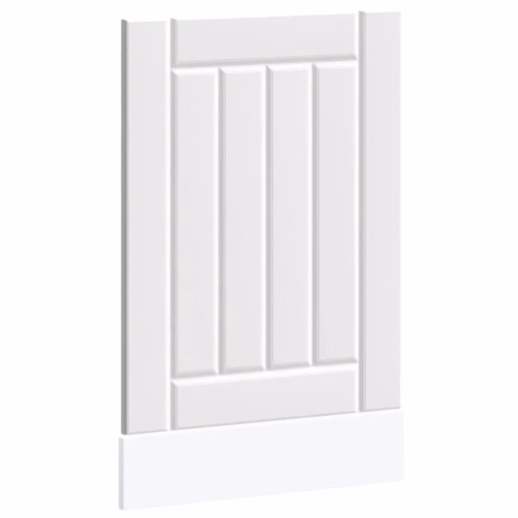 Berkfield Home Lucca Dishwasher Panel in White Engineered Wood – 2