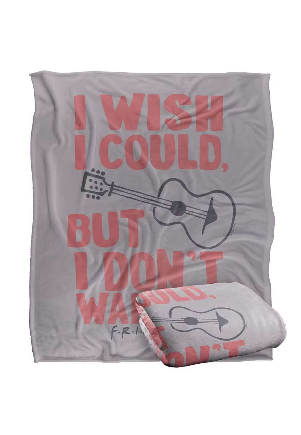 Warner Brothers Friends Phoebe Buffay Silky Touch Super Soft Fluffy Throw Blanket in White, W: 152 cm, D: 127 cm – 2