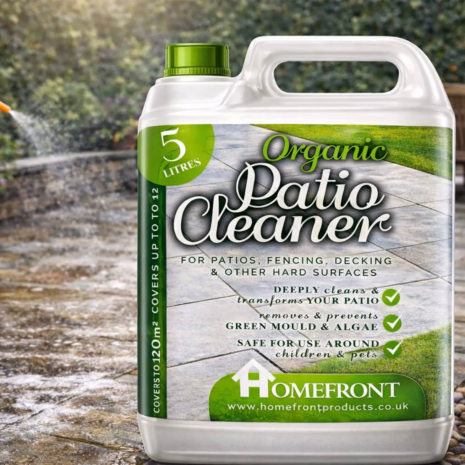 Homefront Chemical Free Pet Friendly Patio Cleaner, 5 l, Transparent – 2