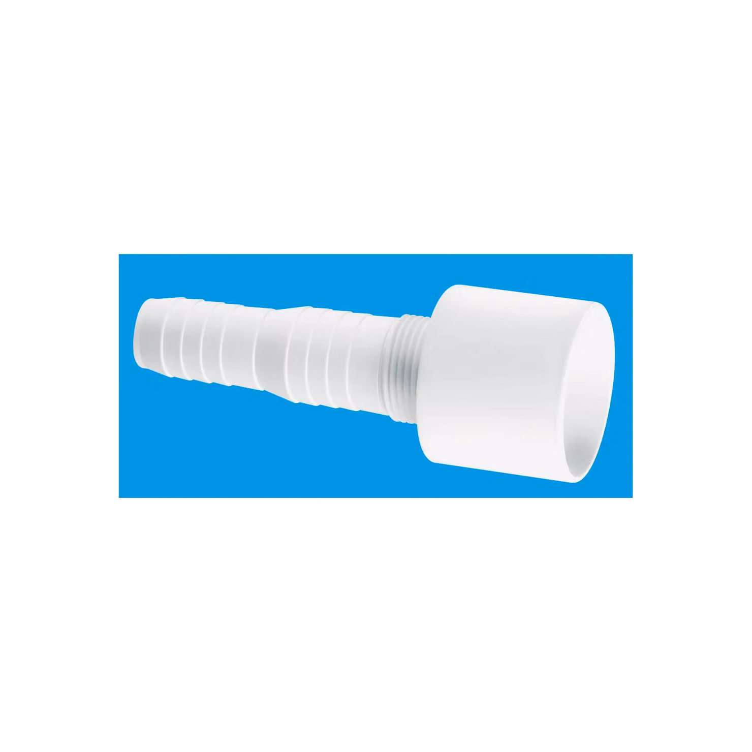 McAlpine WMF3 White Plastic Straight Nozzle for Multifit Pipe Connection – 2