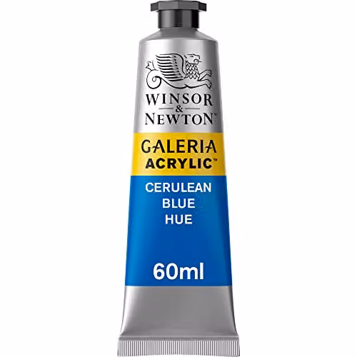 Winsor & Newton Galeria Acrylic Paint, Cerulean Blue, 60ml – 2