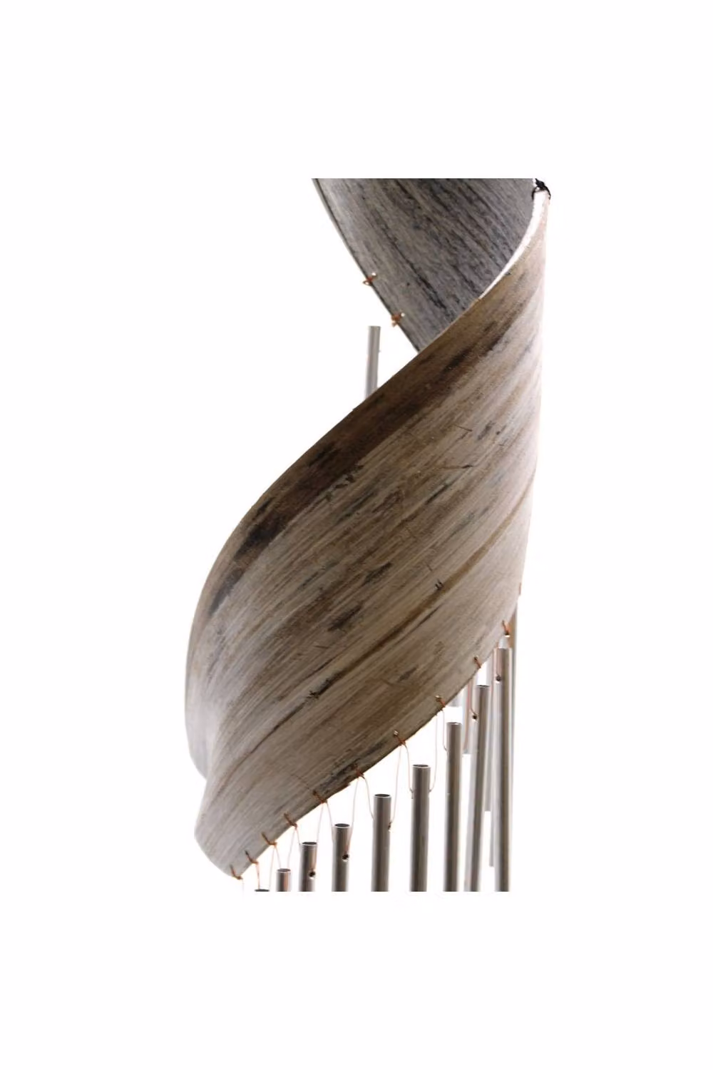 KDMD Handcrafted Coconut Leaf Wind Chimes in White Shabby Chic Nautical Decor – 2