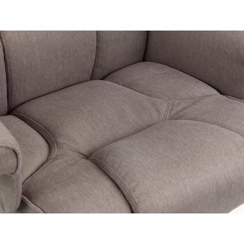 Julian Bowen Malmo Grey Fabric Swivel Recliner Chair and Footstool – 4