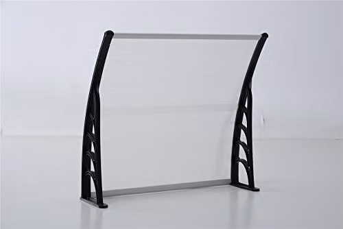 Gr8 Garden Transparent Front Door Canopy Lean To Porch Awning Shade Cover W: 120 cm, D: 80 cm – 3