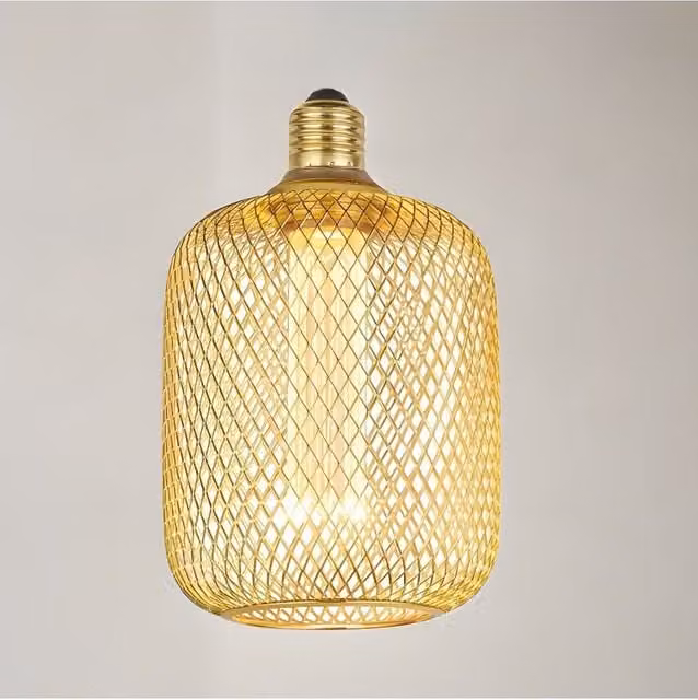 CGC Lighting Decorative Gold Mesh Dimmable LED Bulb, E27, 1800K Ultra Warm White – 1