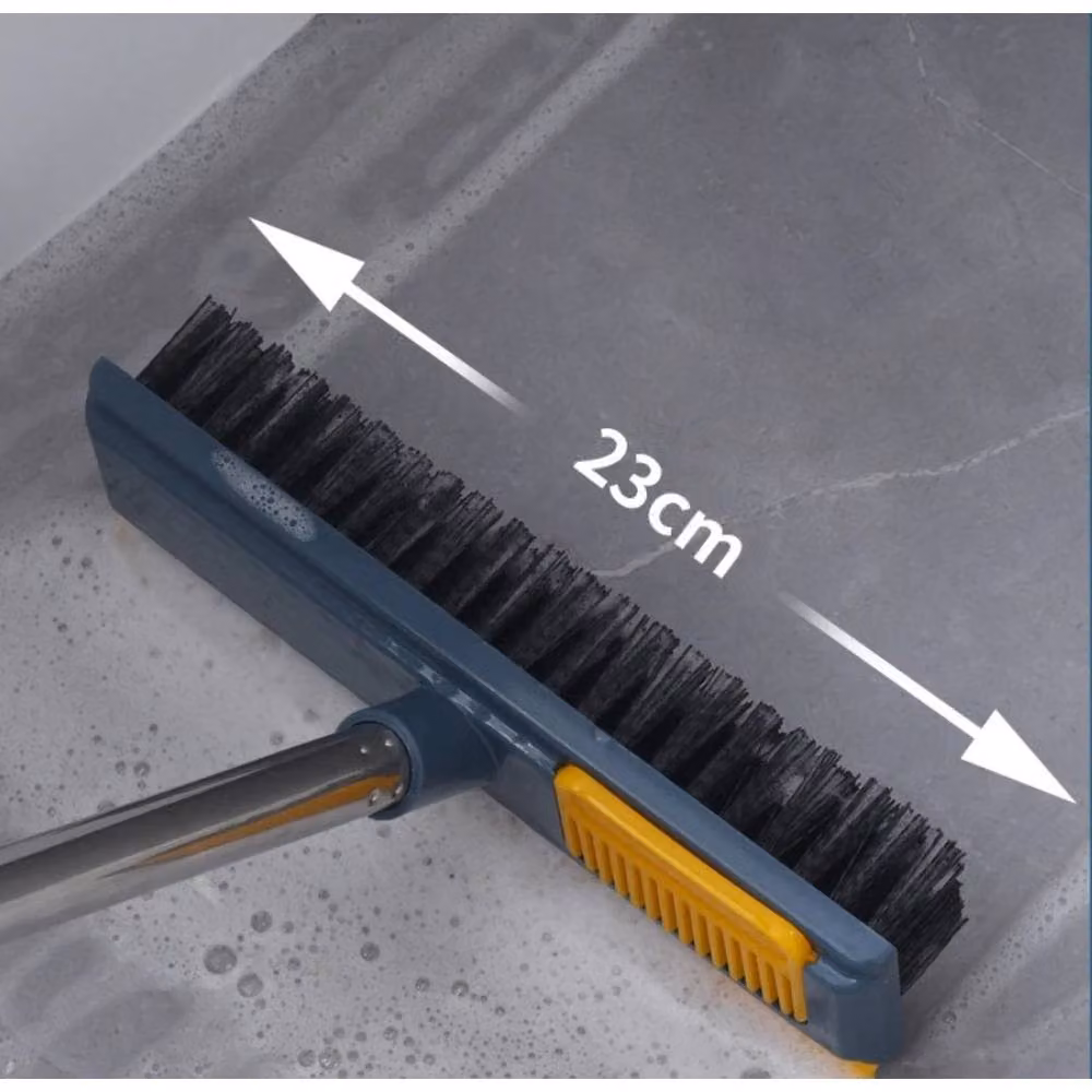 SPETLEK Blue Long Floor Scrubbing Brush with Scraper and Long Handle, W: 15 cm, H: 100 cm – 2