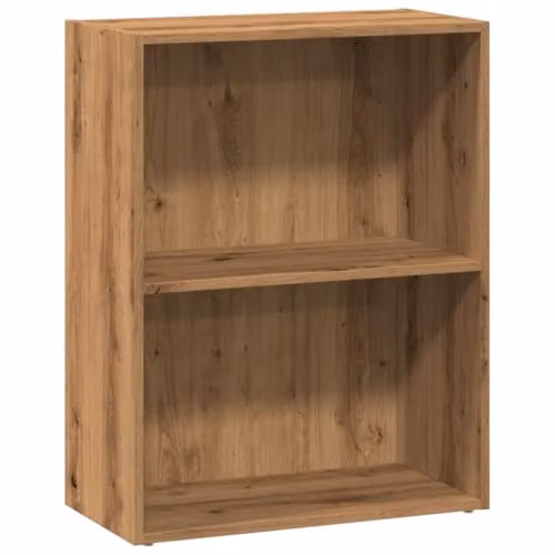 vidaXL Artisan Oak Bookcase in Brown, W/D/H: 60 x 30 x 77 cm