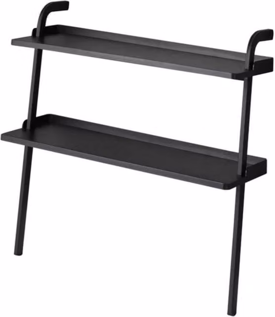 Yamazaki Childrens Ladder Shoe Rack in Black Metal, W: 50.0 cm, D: 48.0 cm, H: 50.0 cm
