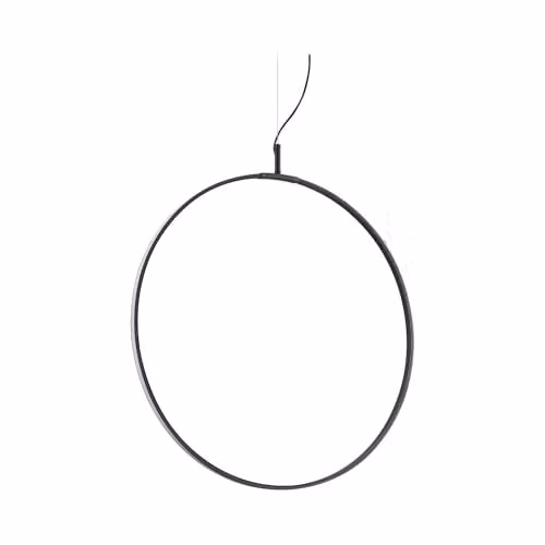 Netlighting Circus Integrated LED Ring Pendant Ceiling Light, Black, 60cm, 3000K Warm White – 1