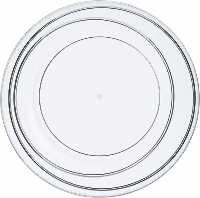 Orsina Transparent Geometric Plastic Dessert Plate