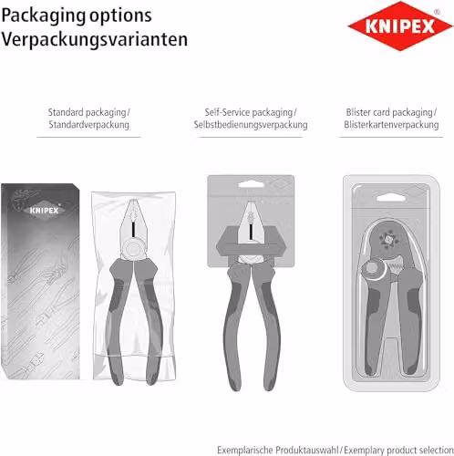 Knipex Chrome Vanadium Side Cutter in Blue, Red and Multicolour, 140 mm – 3