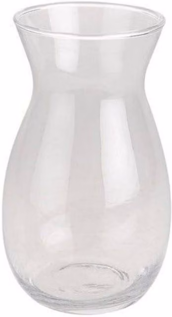KDMD Olpe Glass Vase, Clear, Height: 20 cm