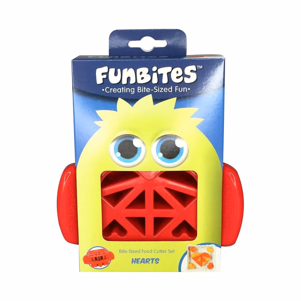 FunBites Red Plastic Heart Shaped Cookie Cutter for Children – 2