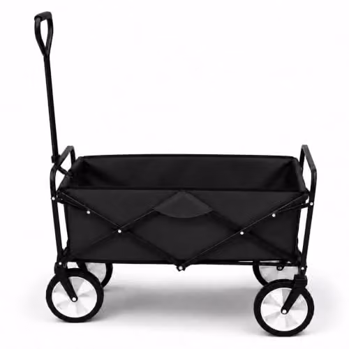 Oypla Heavy Duty Foldable Garden Trolley Cart in Black – 5