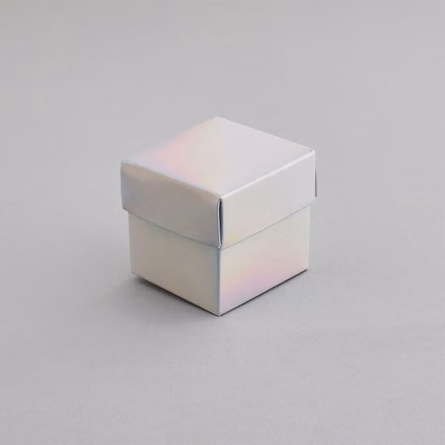 Club Green Iridescent Favour Boxes, Pack of 10, Multicolour and White Paper Party Boxes