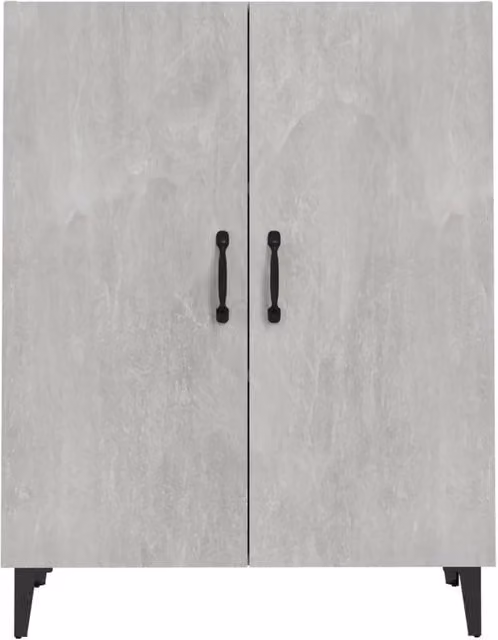 Berkfield Home Modern Sideboard in Concrete Grey, W/D/H: 70 x 34 x 90 cm – 1