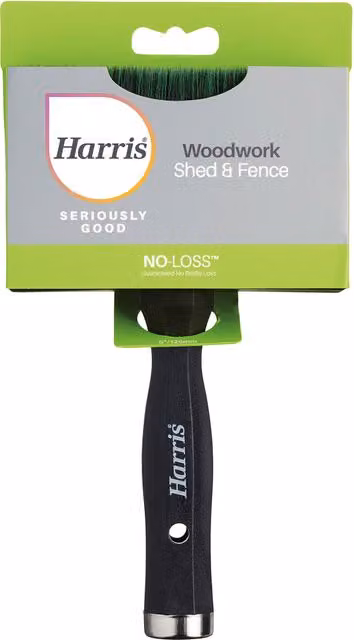 Harris Seriously Good 5in Shed and Fence Paint Brush with Loss-Free Bristles in Multicolour