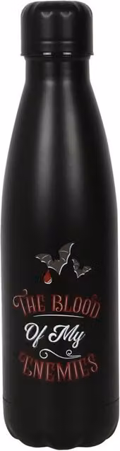 Something Different The Blood Of My Enemies Stainless Steel Water Bottle, Black, 500 ml
