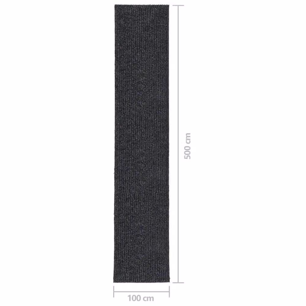 Berkfield Home Dirt Trapper Carpet Runner in Anthracite, W/D/H: 100 x 500 cm – 4