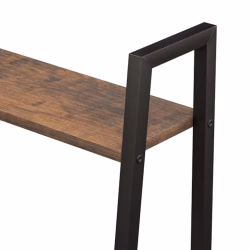 vidaXL 5-Tier Industrial Standing Shelf in Brown and Black, W/D/H: 56 x 35 x 174 cm – 4