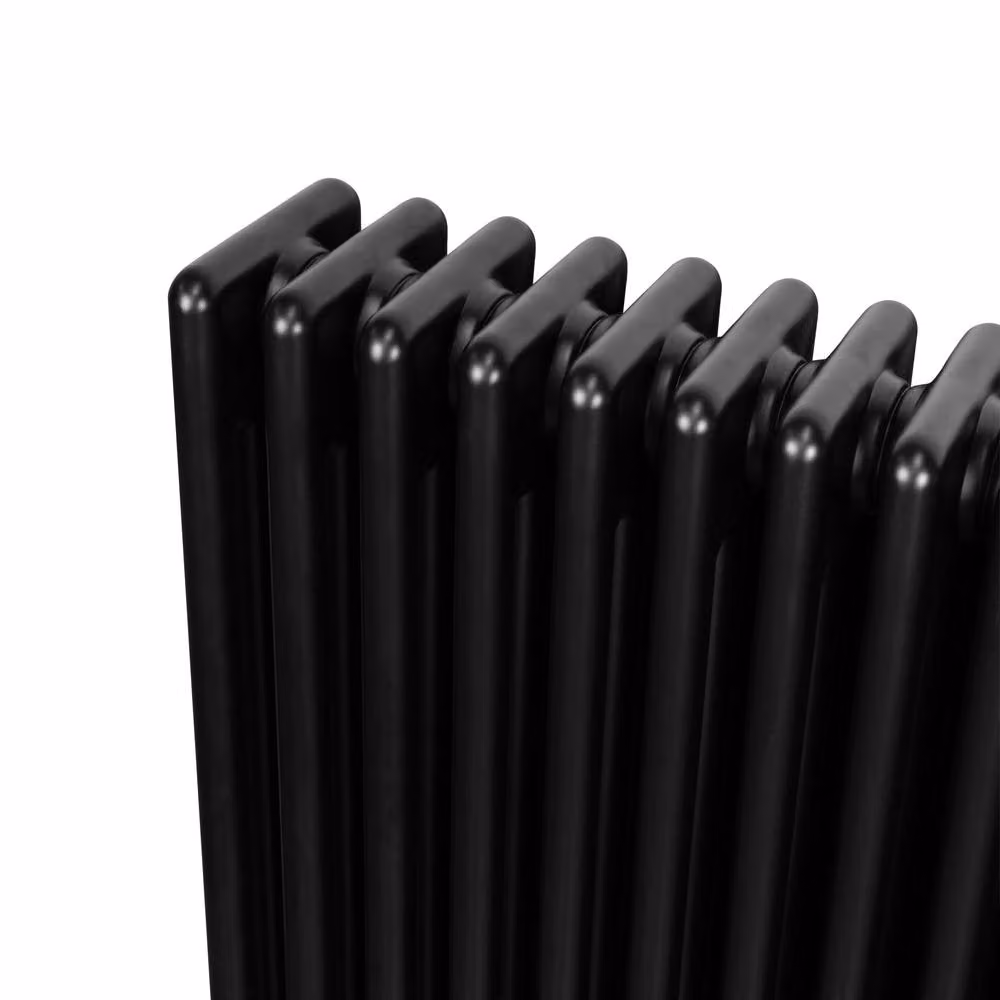 Monstershop Traditional 4 Column Steel Radiator, Black, W: 60.0 cm, H: 42.5 cm – 6