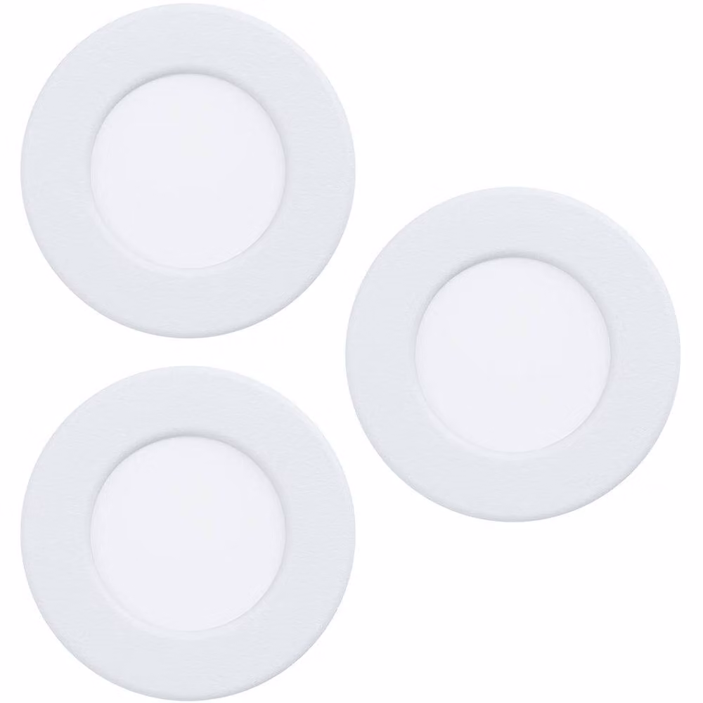 Loops Modern White Round LED Ceiling Spotlight with Bulb Included – 2