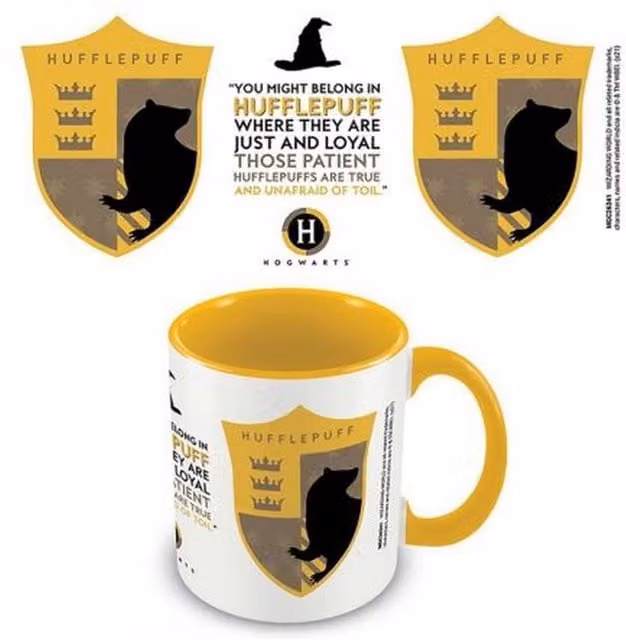 Harry Potter Ceramic Mug for Adults in Yellow