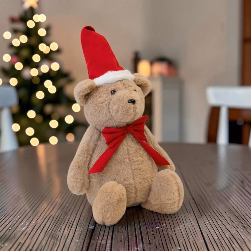Four Candle Brown Decorative Sitting Bear Ornament, Height: 32 cm – 2