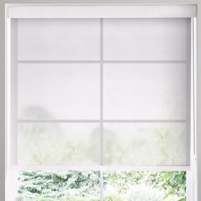 Terrys Sacred Sheer Made to Measure Roller Blind in White