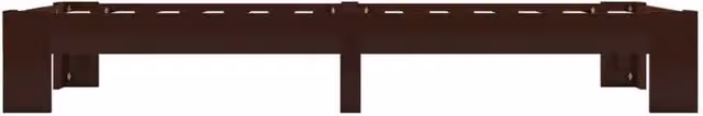Berkfield Home Modern Bed Frame in Dark Brown Solid Pine Wood, W/D/H: 90 x 200 cm – 1